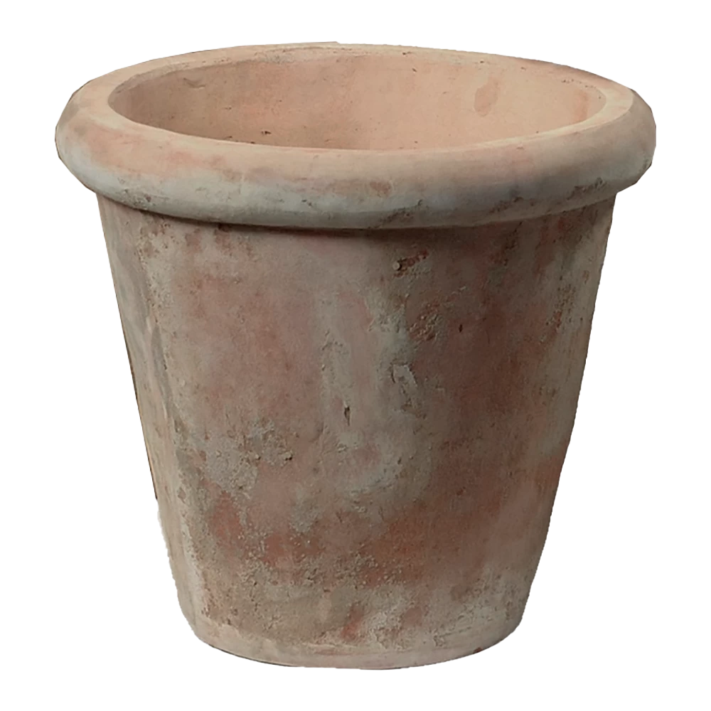 Bloempot Aged Planter - D36 X H32cm - Oranje 1 Bloempot Aged Planter - D36 X H32cm - Oranje