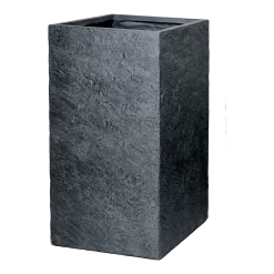 Plantenbak Arizona Cubihi - L40 X B40 X H80cm - Donkergrijs
