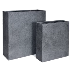 Plantenbak Arizone Terras - L80 X B30 X H92cm - Donkergrijs