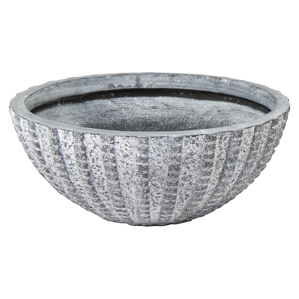 Plantenschaal Arkansas - D36 X H16.5cm - Lichtgrijs 1 Plantenschaal Arkansas - D36 X H16.5cm - Lichtgrijs