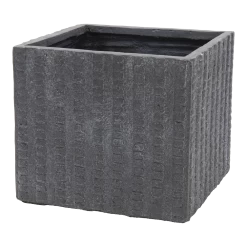 Plantenbak Arkansas Cubi - L65 X B65 X H54cm - Donkergrijs