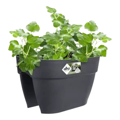 Elho Balkonbak Vibia Campana Bridge 40cm - Antraciet -Warentuin balkonbak vibia campana bridge 40cm antraciet balkonbak antraciet 3 1