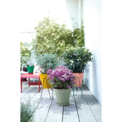 Bloempot Elho Loft Urban Rond 40cm - Pistache Groen -Warentuin bloempot elho loft urban rond pistache groen bloempot pistache groen 5 1