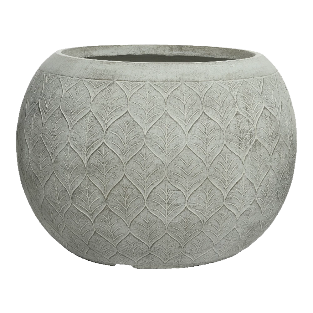 Bloempot Ella - D36 X H27,5cm - Lichtgrijs 1 Bloempot Ella - D36 X H27,5cm - Lichtgrijs