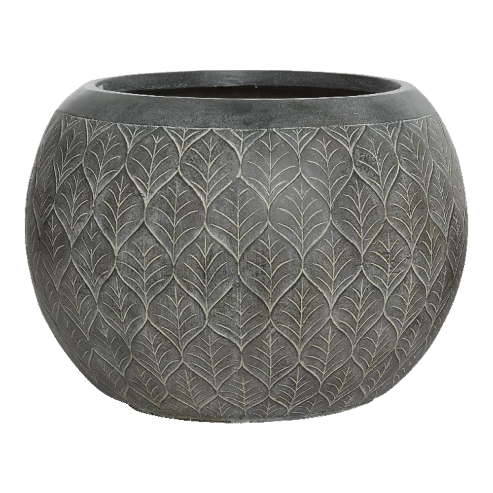 Bloempot Ella - D55 X H38cm - Grijs 1 Bloempot Ella - D55 X H38cm - Grijs