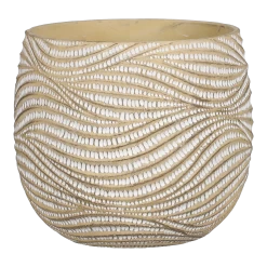 Bloempot Hendrick - D21,5 X H19cm - Creme