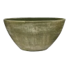 Bloempot Miami Ovaal - L30 X D13 X H17cm - Groen Cement
