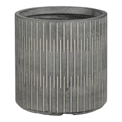 Bloempot Oslo - D37 X H36,5cm - Zwart-grijs