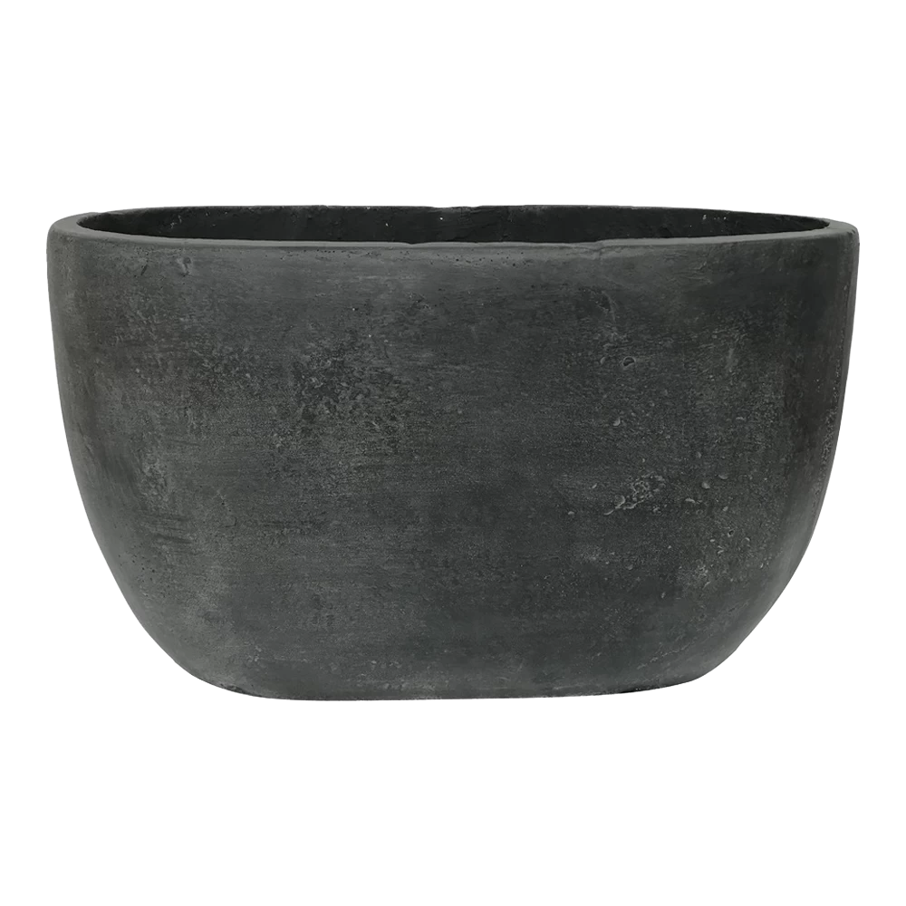 Bloempot Shanon Ovaal - L45 X B18 X H26cm - Load Grey
