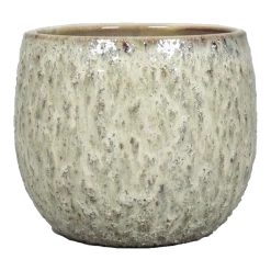 Bloempot Sierra - D19 X H17,5cm - Creme