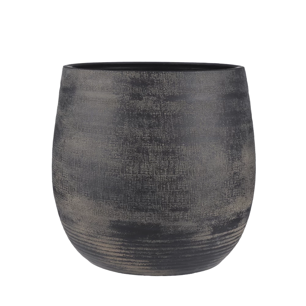 Bloempot Victor - H45 X D49cm - Donker Bruin