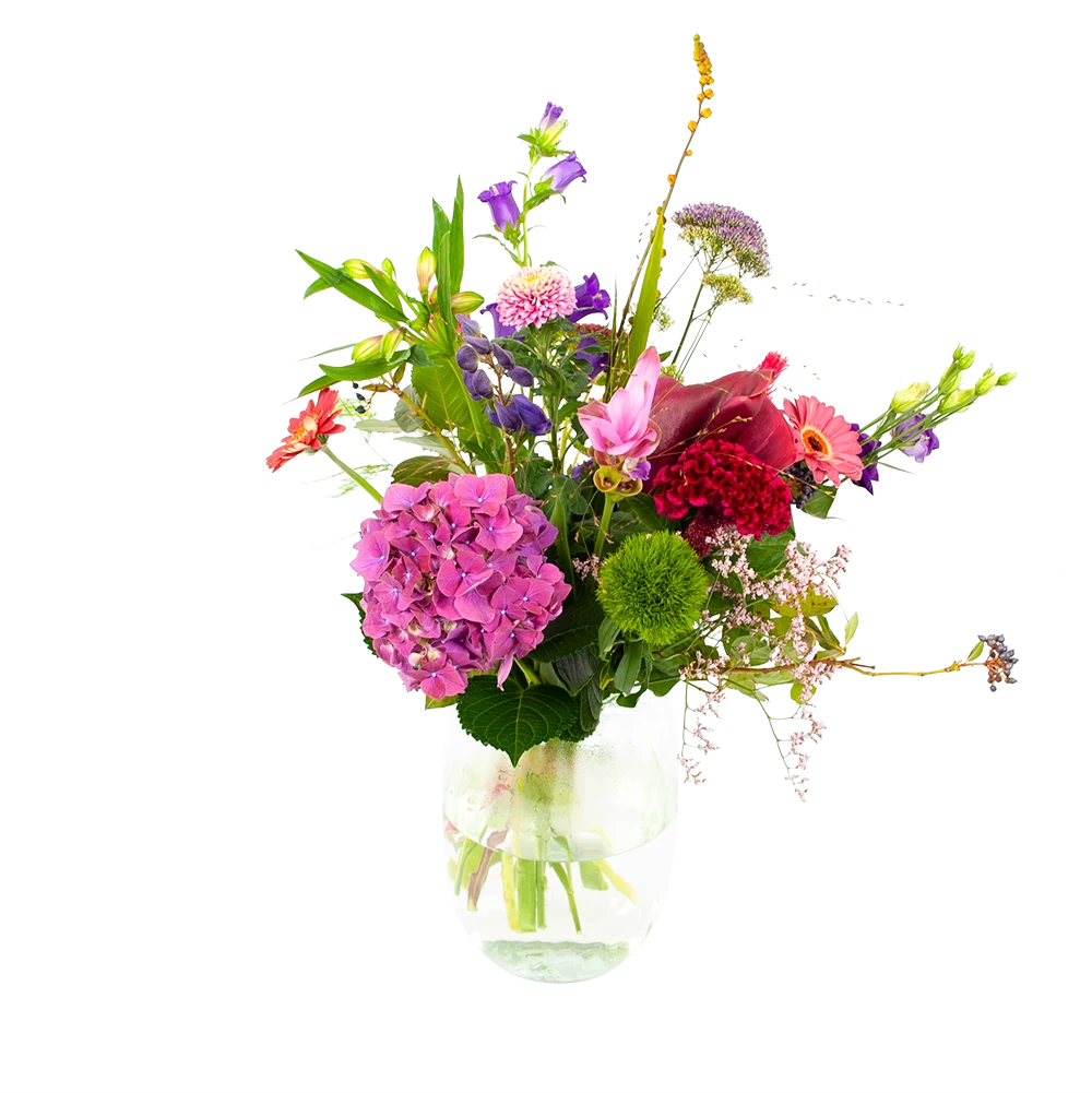 Boeket Paarse Passie Klein 1 Boeket Paarse Passie Klein