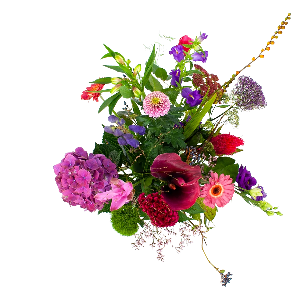 Boeket Paarse Passie Klein 2 Boeket Paarse Passie Klein - Afbeelding 2