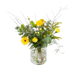 Boeket Vrolijk Geel Middel