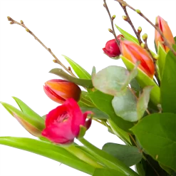 Boeket Vrolijk Roze Groot -Warentuin boeket vrolijk roze boeketten 3