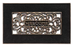 HAMAT Buitenmat Mathara - 70x45cm - Naturel/Zwart - Deurmat