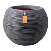 Capi Bloempot Hoog Nature Rib NL - D40 X H32cm - Donkergrijs