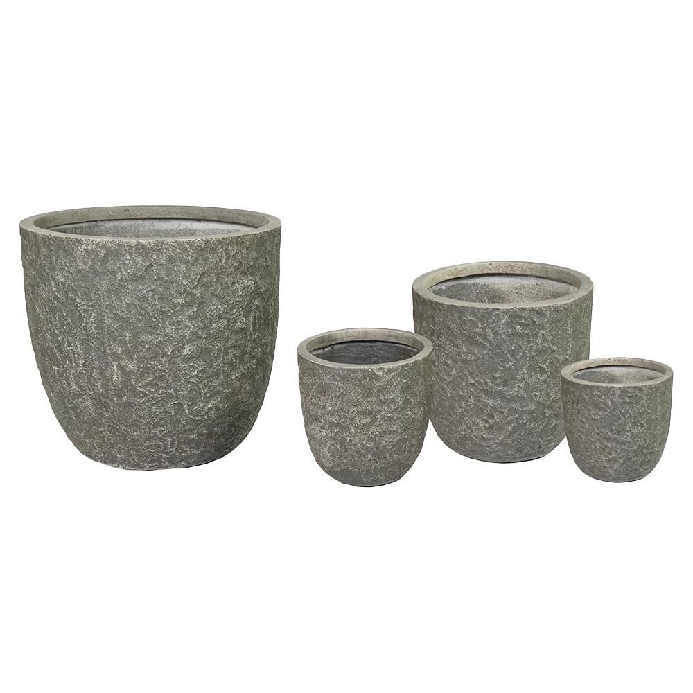 Bloempot Colorado Egg - D39 X H38cm - Grijs - Afbeelding 2