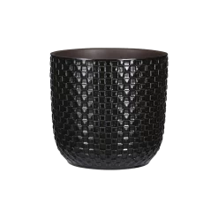 Bloempot Daan - D21.5 X H20.5cm - Zwart