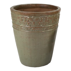 Bloempot Glazed Off Planter - D49 X H58cm - Groen