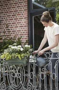 Balkonbak Elho Green Basics XL Allin1 55cm - Bladgroen -Warentuin green basics balkonbak xl allin1 55cm plantenbak bladgroen 7 14