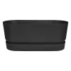 Bloembak Elho Greenville Terrace 60cm - Met Wielen - Living Black