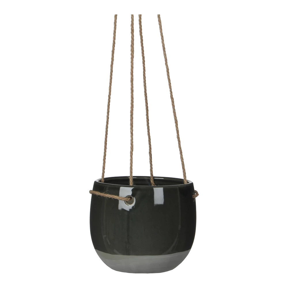 Hangpot Resa - D16,5 X H13,5cm - Donkergrijs 1 Hangpot Resa - D16,5 X H13,5cm - Donkergrijs