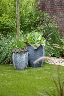 Bloempot Iowa BulletHigh - D44.5 X H50cm - Donkergrijs -Warentuin iowa bullethigh graphite d445h50 bloempot 7 4