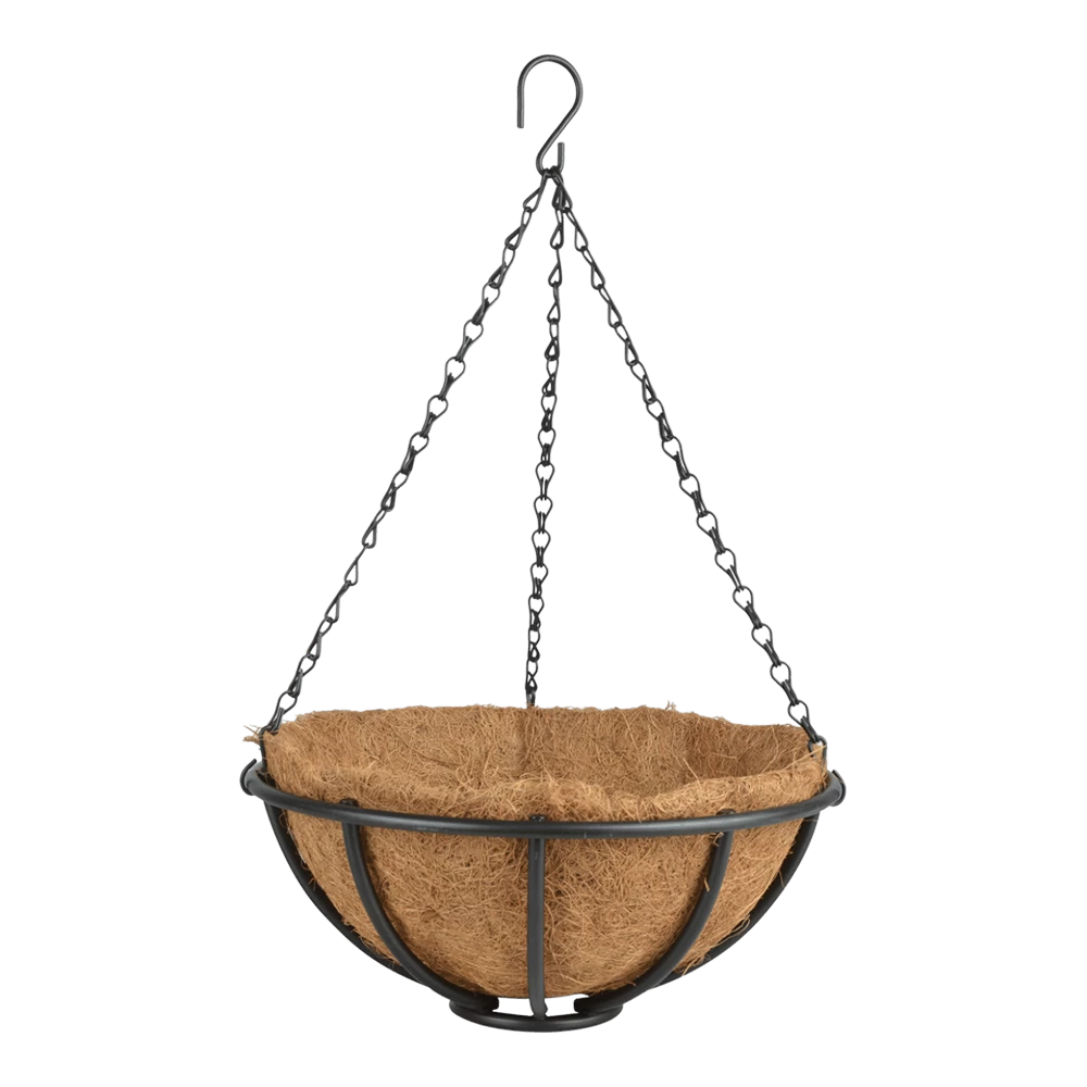 Metalen Hanging Basket 30cm - Incl. Ketting En Kokosinlegvel