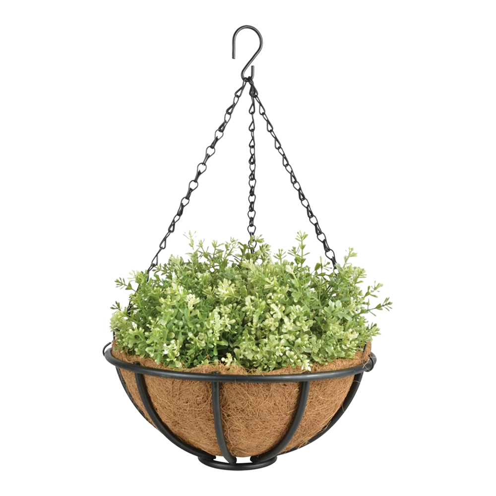 Metalen Hanging Basket 30cm - Incl. Ketting En Kokosinlegvel - Afbeelding 2