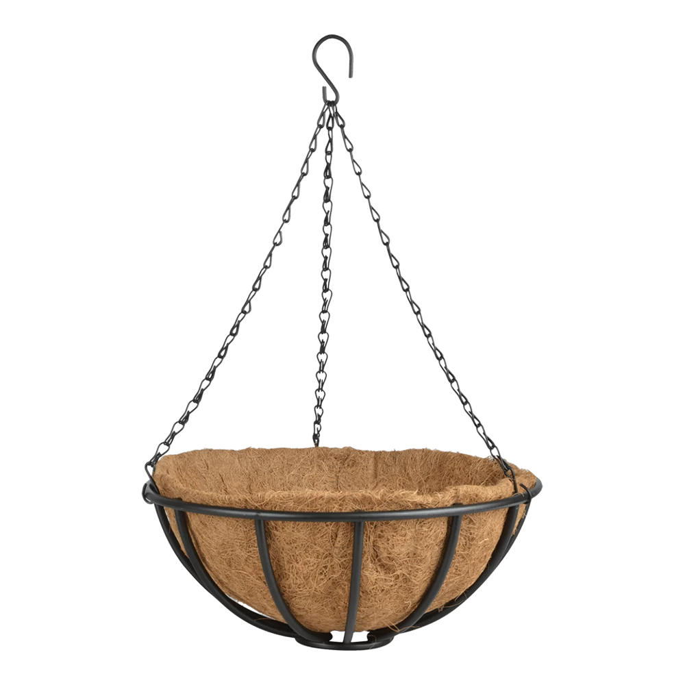 Metalen Hanging Basket 35cm - Incl. Ketting En Kokosinlegvel