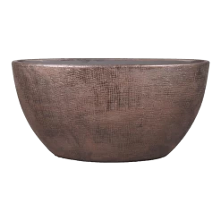 Bloempot Mira Ovaal - L49 X B20 X H25cm - Koper