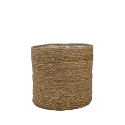 Plantenmand Stef - D28 X H28cm - Naturel