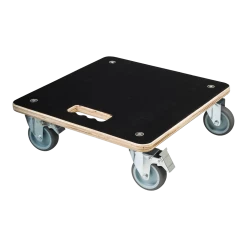 Plantentrolley Vierkant 38x38 Cm - FSC Hout/zwart - Nature