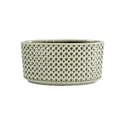 Bloempot Thies Ovaal - L26 X B12 X H13cm - Olijf Groen