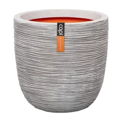 Capi Bloempot Bol Nature Rib NL - D43 X H41cm - Ivoor