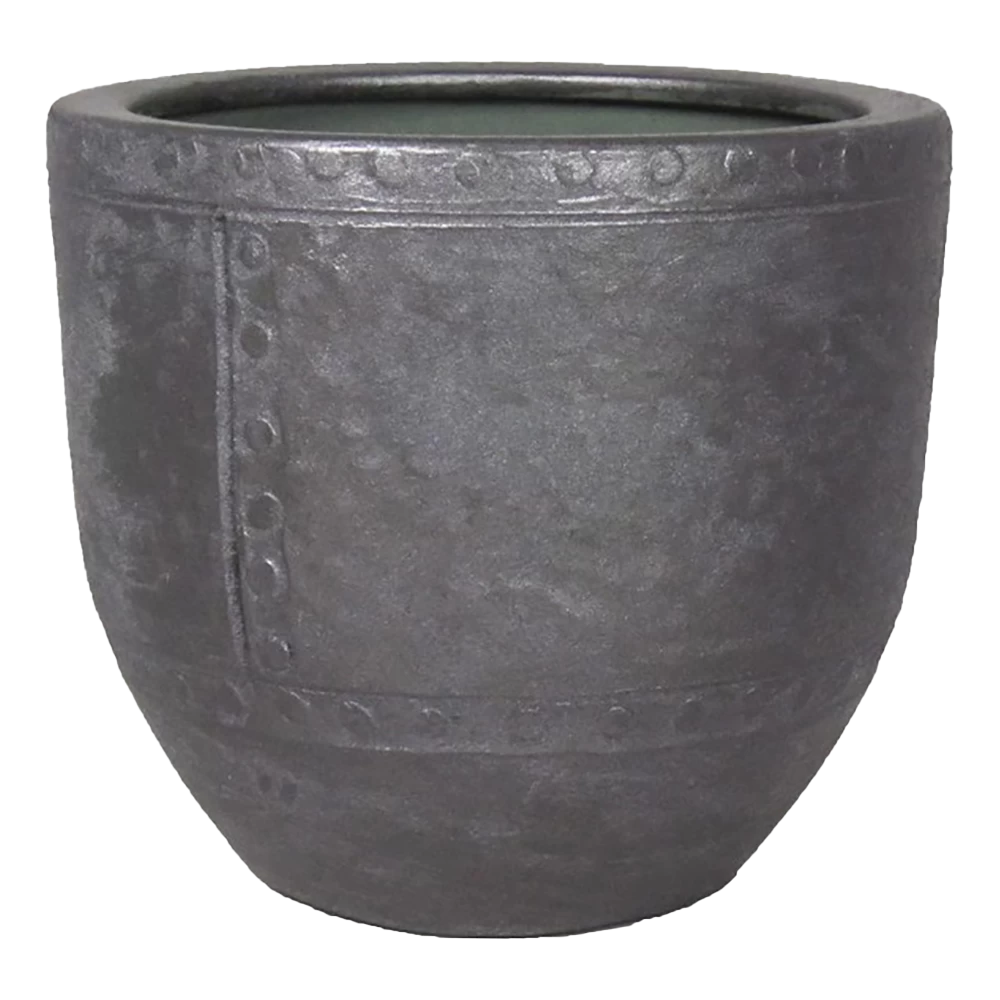 Bloempot Fien - D39 X H36cm - Antraciet 1 Bloempot Fien - D39 X H36cm - Antraciet