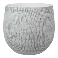 Bloempot Ryan - D22 X H20cm - White Black