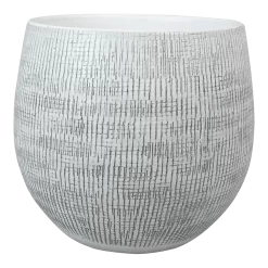 Bloempot Ryan - D31 X H28cm - White Black