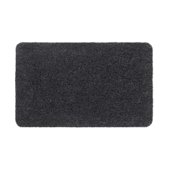 Schoonloopmat Aqualuxe - 80x50cm - Antraciet - Deurmat