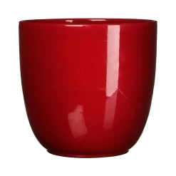 Bloempot Tusca - D35 X H31.5cm - Donkerrood