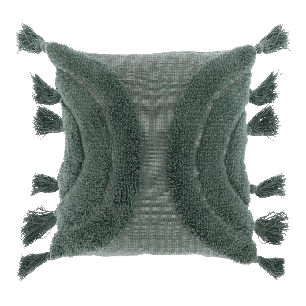 Unique Living Sierkussen Brody - 45x45cm - Laurel Green 1 Unique Living Sierkussen Brody - 45x45cm - Laurel Green