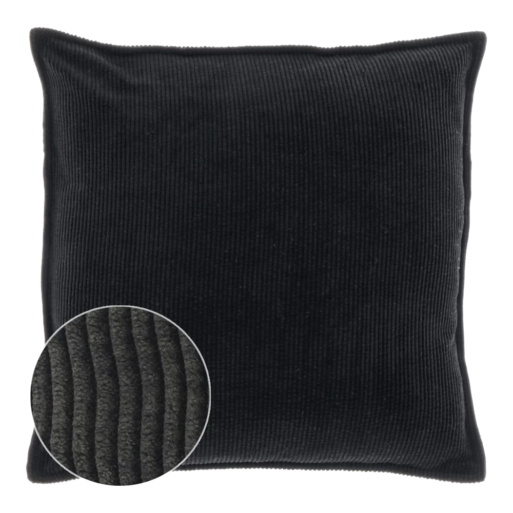 Unique Living Sierkussen Janna - 45x45cm - Black 1 Unique Living Sierkussen Janna - 45x45cm - Black