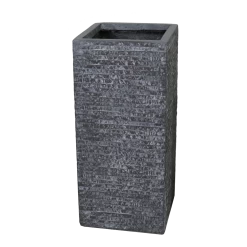 Plantenbak Utah Cubihi - L23 X B23 X H50cm - Donkergrijs