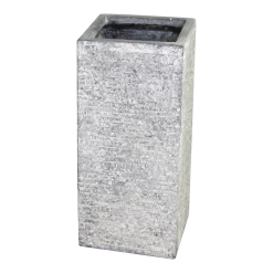 Plantenbak Utha Cubihi Washed - L33 X B33 X H70cm - Lichtgrijs