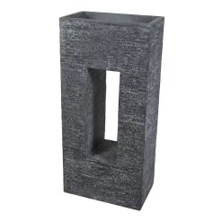 Plantenbak Utah Partition Window - L45 X B27 X H96cm - Donkergrijs