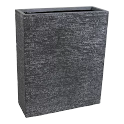 Plantenbak Utah Terras - L80 X B30 X H92cm - Donkergrijs