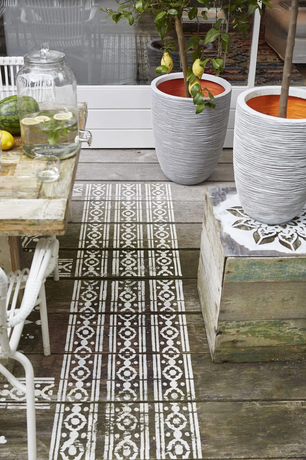 Capi Bloempot Nature Elegant Rib NL - D34 X H46cm - Ivoor - Afbeelding 2