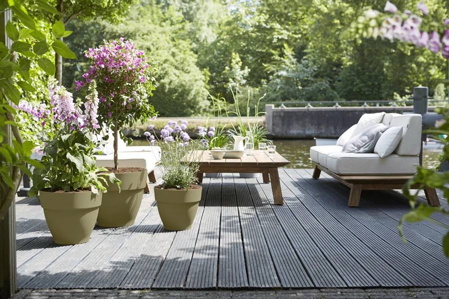 Bloempot Elho Vibia Campana Rond 47cm - Saliegroen 4 Bloempot Elho Vibia Campana Rond 47cm - Saliegroen - Afbeelding 4