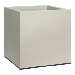 Elho Vivo Matt Finish Vierkant Wielen 40cm - Warm Grijs